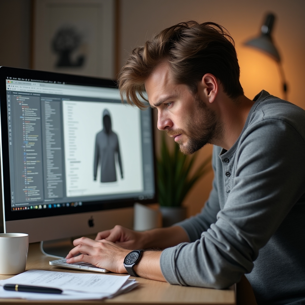 Apparel e-commerce store product page with schema markup analysis