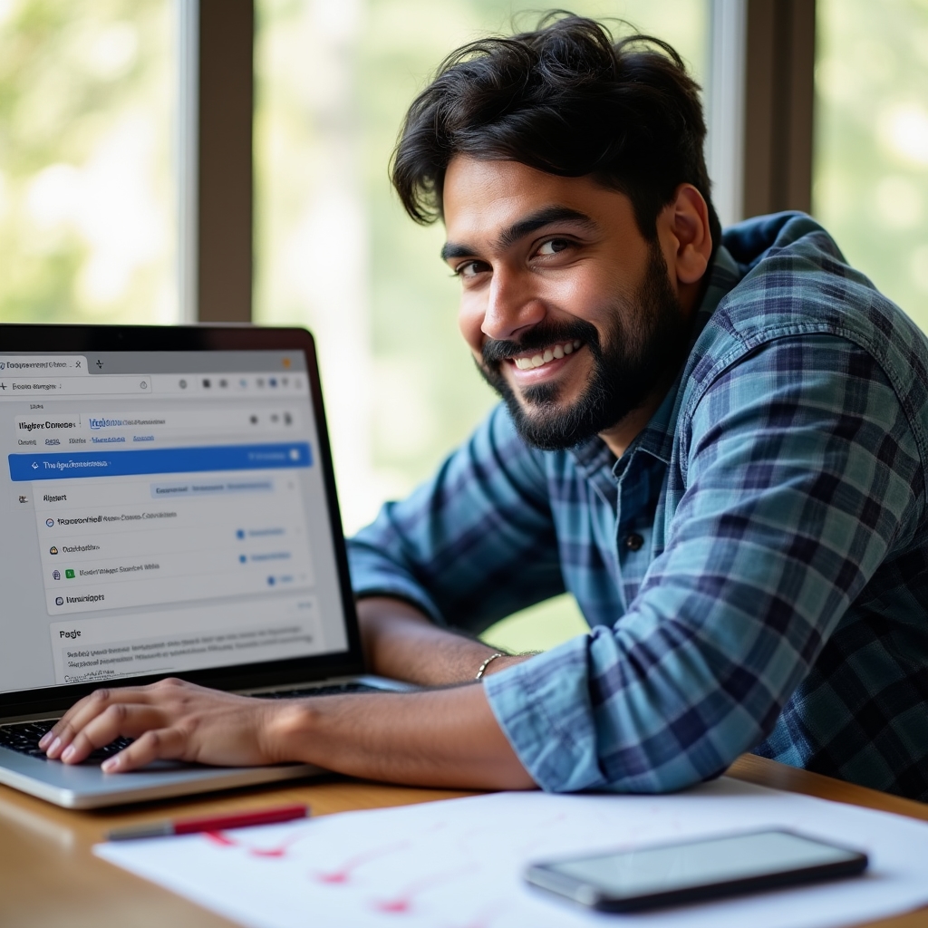 Store owner applying e-commerce SEO lesson task on their product pages
